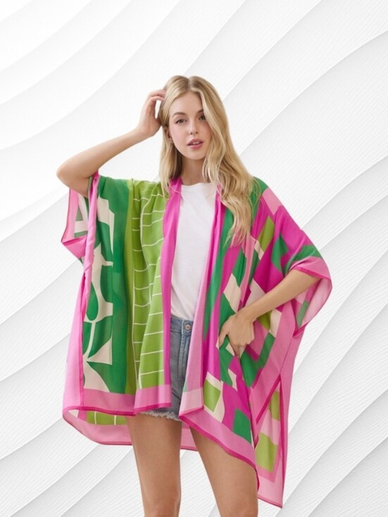 Styline Other - Geometric Pattern Kimono